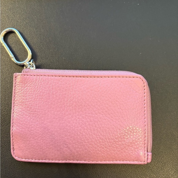 Pink Genuine Leather Key & Card/Money Holder - Picture 2 of 10